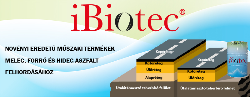 iBiotec SOLVETAL® bitumenoldók és tapadásgátlók útburkolatokhoz